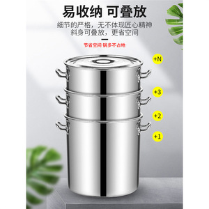 Ensemble de casseroles en acier inoxydable 4 pièces avec couvercle, résistant à la rouille, passe au lave-vaisselle, passe au four, qualité professionnelle - Product Image 2