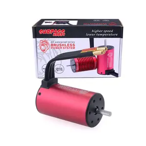 Ultrapasse o motor brushless vermelho & preto impermeável Hobby 3665 motor brushless para rc arrastar motor barco rc