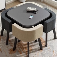 Table de négociation nordique, tables et chaises de loisirs de luxe légères de balcon, petite table basse loisirs petite table carrée simple