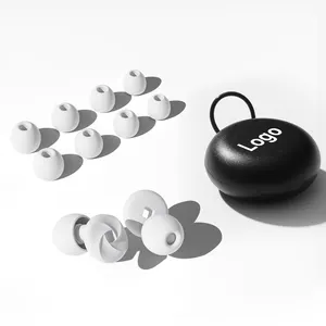 Silicone Earplugs For Sleeping Sound Proof Silicon Reusable Custom Logo Ear Plugs Swimming Swim Sports