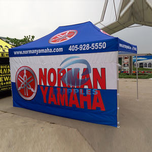 Abri instantané 10x15 pieds, tissu Oxford imperméable 420D avec impression personnalisée pour la promotion en extérieur - Product Image 6