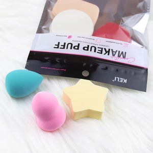 Juego de 6 Esponjas de Maquillaje en Forma de Gota de Agua, Colores Variados, Lavables, con Bolsa de Maquillaje - Product Image 4