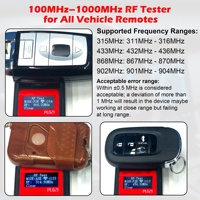 Testeur de fréquence de clé de voiture RFID WOYO PL021, pour tous les détecteurs de clés de voiture à radiofréquence, reconnaît ASK/FSK, affiche l'identification et le type de la puce