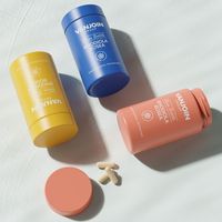 Bouteilles de 120cc 150cc à large ouverture en verre couleur personnalisée avec bouchon à vis pour gommes, vitamines, pilules, suppléments et capsules de 150ml