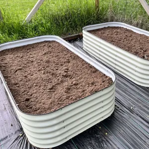 Aluzinc Raised Garden Bed Kits Tall Planter Box Outdoor Corrugated Steel Garden Bed