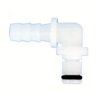 POM 1/4 "raccord cannelé de tuyau coude à 90 degrés non valvé 6mm mâle raccord de tuyau rapide raccords de tuyau