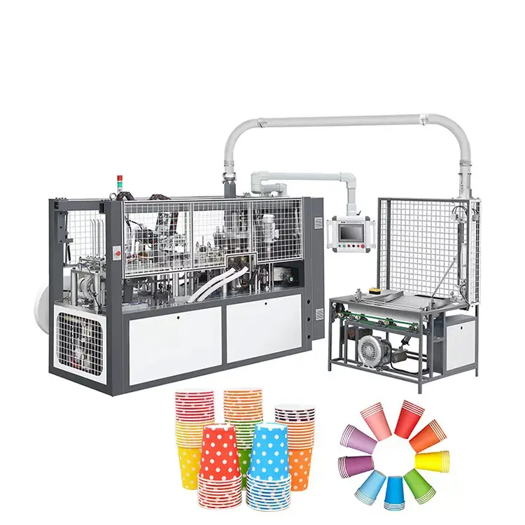 लोकप्रिय डिजाइन का इस्तेमाल किया पेपर कप बनाने की मशीन डबल वॉल पेपर कप मशीन