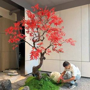 Grand Arbre Artificiel <span class=keywords><strong>d</strong></span>'Érable Rouge pour Centre Commercial et Hôtel, Plante Artificielle <span class=keywords><strong>d</strong></span>'<span class=keywords><strong>Intérieur</strong></span> et <span class=keywords><strong>d</strong></span>'Extérieur sur Pied - Product Image 3