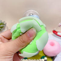 Jouet anti-stress en forme de donut croustillant de 7 cm, rempli d'argile, avec son craquant, jouet de décompression, cadeau, boîte de 12 pièces