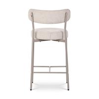 Tabouret de bar rectangulaire rembourré à dossier haut, chaise de bar rembourrée pour café et bistrot (vente en gros)