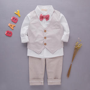 Ropa Formal de Moda para Niños Pequeños, Conjunto de Regalo de Marca para Bebés, Ropa de Bebé, Conjunto de Mono y Body, Conjuntos de 2 Piezas - Product Image 4