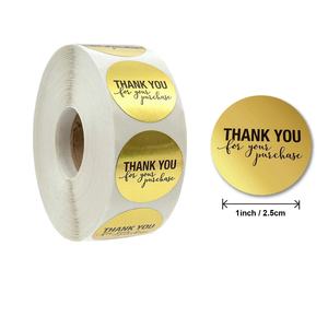 Rollos de Etiquetas Adhesivas Decorativas de Dibujos Animados 'Gracias', Decoraciones para Envolver Regalos Navideños, para Uso Promocional - Product Image 2