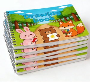 Carnets pour enfants personnalisés avec reliure spirale, impression sur carton, livres vierges pour enfants, livres de <span class=keywords><strong>dessin</strong></span> pour enfants, impression, peinture, éducation - Product Image 4