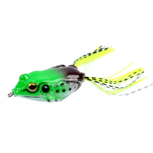 Señuelo <span class=keywords><strong>de</strong></span> rana <span class=keywords><strong>de</strong></span> goma suave realista con doble anzuelo, sin atascos, para pesca <span class=keywords><strong>de</strong></span> superficie <span class=keywords><strong>de</strong></span> pez cabeza <span class=keywords><strong>de</strong></span> serpiente en agua dulce - Product Image 5