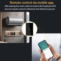 Interrupteur WiFi US pour chauffe-eau et climatisation, haute puissance 20A/40A, panneau tactile Graffiti IP20 240V