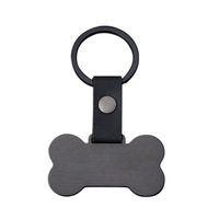 10 Stile Blanko Metall-Schlüsselanhänger mit Lederschnalle, Individuelle Lasergravur UV-Druck Personalisierter Gravierbarer Schlüsselring DIY Geschenk