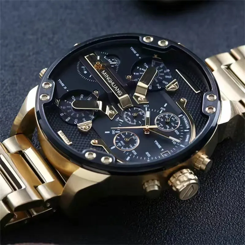 2022 Good Quality Fashion Cool Men Quartz Watches Luxury Large Dial Watch