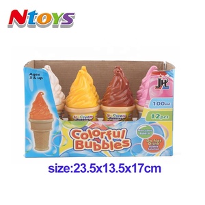 100 ml <strong>Mini</strong> Toys Ice-Cream <strong>Bubble</strong> Blower Soap <strong>Bubble</strong> for Outdoor Play 12 Pieces Each Display Box - Product Image 2