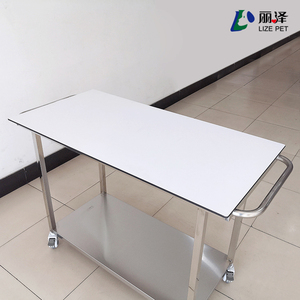 LIZE hewan peliharaan darurat mobile stainless steel ambulans akrilik tandu kereta dokter hewan peliharaan fluorosopy meja penyelamatan transportasi - Product Image 5