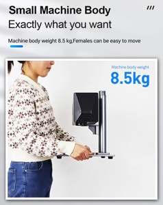 Hualong เครื่องทำเครื่องหมายเลเซอร์ขนาดเล็ก8.5KG 4K HD สำหรับโลหะพลาสติกหนังทาสีไม้แกะสลักเลเซอร์ - Product Image 6