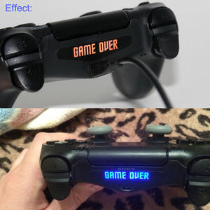 40 autocollants LED noirs pour Sony Playstation 4 <span class=keywords><strong>PS4</strong></span> Controller Barre lumineuse LED Decal Skin Sticker Flash Game Accessories - Product Image 5