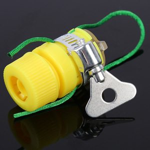 Connecteur de tuyau flexible en PVC, type verrouillable, à brancher sur le robinet, pour tuyau d'eau avec corde, 4 ou 6 points - Product Image 1