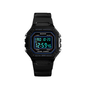 クラシックファッションメンズウォッチアウトドアスポーツパーソナライズされた電子時計スクエアデジタルディスプレイ電子時計 - Product Image 2