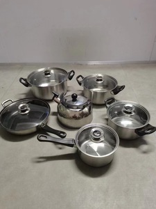 大型ステンレス製スープポット キッチン調理器具セット スープ＆ストックポット IH対応ガラス蓋付き調理器具 - Product Image 6