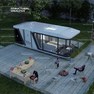 K50 Maison Préfabriquée Cabine Capsule Hôtel Conteneur Module Maison Mobile Capsule Lit de <span class=keywords><strong>Couchage</strong></span> Pod <span class=keywords><strong>avec</strong></span> Chambre - Product Image 1