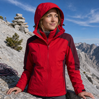 Veste d'extérieur personnalisée pour couple, trois-en-un, amovible, avec doublure polaire, veste d'hiver pour femme, vêtements de voyage avec poches réfléchissantes