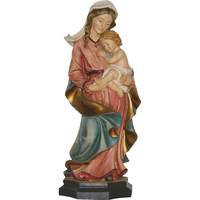 Estatua de la Virgen María Hecha a Mano, 30 cm de Altura, Estilo Occidental, para Iglesia, Hogar o Exterior, Tamaño Personalizado, Material de Piedra, Modelo ZICOM Alemania