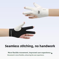 Guantes de Billar Unisex para Mano Izquierda, Delgados, Antideslizantes, Transpirables, de Spandex, Diseño sin Dedos, de Tres Dedos, Sin Costuras, Fáciles de Poner