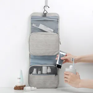 Hanging Toiletry Bag For Women-Portable Travel Toiletry Bag Water-resistant Makeup Organizer Bag