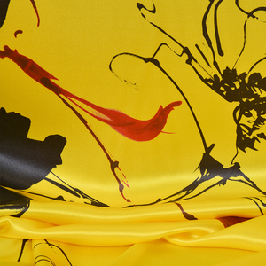 Dubai Tùy Chỉnh Vết Các Nhà Sản Xuất 100 Lụa Vải In In In Hoa Satin Thân Thiện Với Môi Mô Hình Cho Quần Áo Phòng Chờ Mặc - Product Image 6