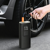 Portable High Pressure Electric Tire Inflator 150PSI Mini Hand Vacuum Pump Wireless Lightweight ABS Motorcycle Accessories LED