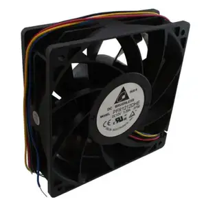 PFR1212DHE Delta FAN AXIAL 120X 38MM 12VDC Tubeaxial 7400 RPM4ワイヤーリードブラシレス軸流冷却ファンPFR1212DHE-SP00