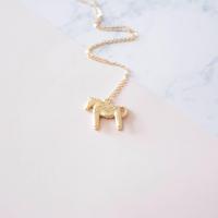 Collier Dala-Hast en or plaqué 18 carats, bijoux traditionnels suédois, souvenir, cadeau, pendentif cheval Dala