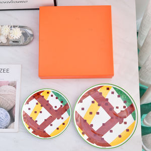 Services de table de luxe, décorations pour la maison, vaisselle et assiettes en porcelaine fine d'Europe occidentale, vente en gros, 8/10 pouces, coffret cadeau pour fêtes - Product Image 2