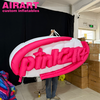 Panneau de lettres gonflable à suspendre, enseigne gonflable personnalisée en forme de logo, panneau gonflable pour fête, club, festival de musique