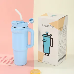 Taza de acero inoxidable de diseño minimalista de 30oz, Taza Termo de 304 colores para coche y cerveza con spray de plástico, regalo al por mayor - Product Image 6