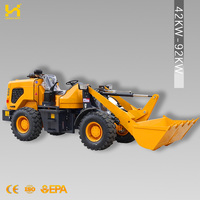 Wheel Loader Kecil 800kg Bersertifikasi CE, Front End Loader dengan Bucket untuk Pertanian, Bangunan, dan Penanganan Material