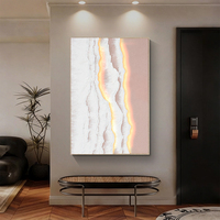 Peinture huile nature morte peinte main LED, texture ondulée luxe, affiche art abstrait déco maison moderne gros