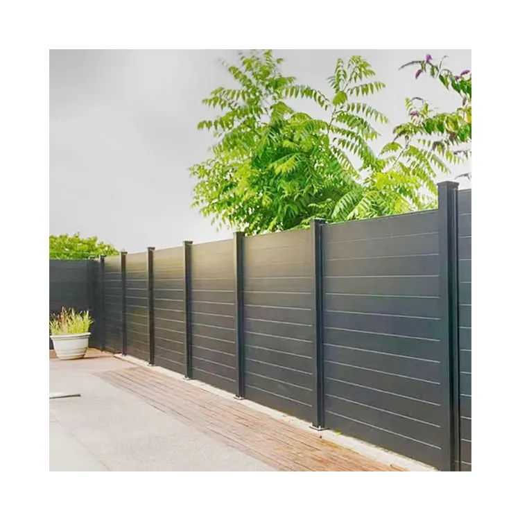 Modern Design Custom garden buildings Privacy Metal Fence Aluminum Railing Decorative Planefence panels outdoor