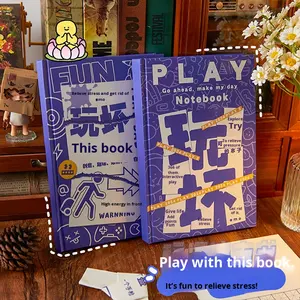 <span class=keywords><strong>Libro</strong></span> di risposta del foglio di 100 del taccuino interattivo creativo "gioca a questo <span class=keywords><strong>libro</strong></span>" con copertina in carta stampata per aprire la tua immaginazione - Product Image 3