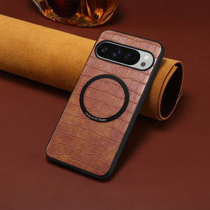 Coque magnétique ultra-fine et légère Denior, profil minimaliste, aspect cuir de crocodile synthétique haut de gamme, charge sans fil, protection 360° - Product Image 2