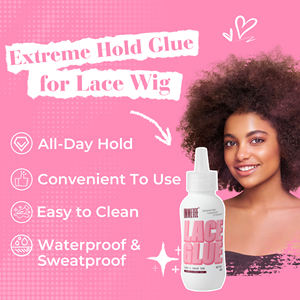 卸売フロントレースウィッグ接着剤防水強いホールドカスタムロゴゴールドリッドヘアグルー接着剤リムーバー - Product Image 3