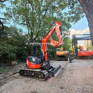 Excavadora Japonesa de 5 Toneladas de Segunda Mano, Hitachi Zx50u Zx50 con Cuchilla, Excavadora Usada Hitachi Zx50U ZX50 en 90% de Estado Nuevo - Product Image 4