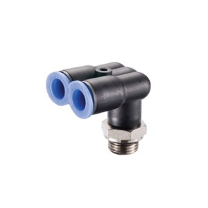 ข้อต่อ Misumi แบบ Y ชนิดข้อต่อสามทางมุมฉาก อลูมิเนียมอัลลอย APC 1901 อะไหล่ระบบนิวเมติก - Product Image 2