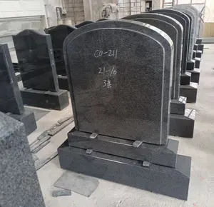 Avrupa tarzı yüksek cilalı granit oyma mezar taşı mezar taşı heykel mezar taşı açık mezarlık için