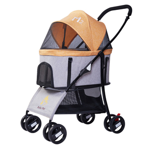 Sac de transport <span class=keywords><strong>pour</strong></span> animaux à quatre roues 3 en 1, cadre réglable, léger, imperméable, pliable, lavable, espace spacieux <span class=keywords><strong>pour</strong></span> <span class=keywords><strong>chien</strong></span> et chat - Product Image 4